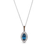 Le Vian® Deep Sea Blue Topaz Marquise Cut Necklace