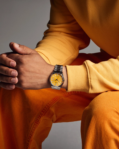 40mm Yellow Tsuyosa Automatic Watch - NJ0151-56Z