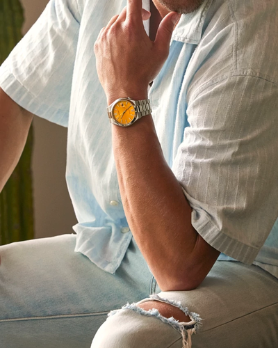40mm Yellow Tsuyosa Automatic Watch - NJ0151-56Z