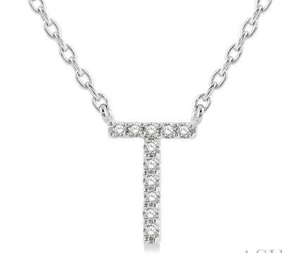 Initial Diamond Pendant