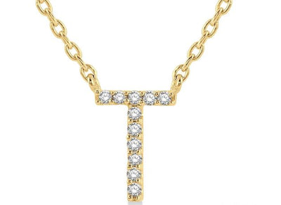 Initial Diamond Pendant