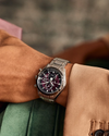 43mm Purple Dial TITANIUM Citizen Tsuki-yomi A-T Eco-Drive Watch - BY1018-55X