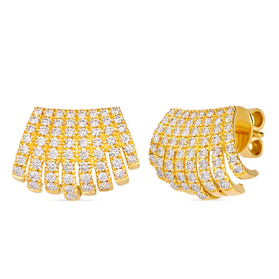 Le Vian® Diamond Fan Earrings