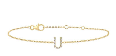 Initial Diamond Bracelet