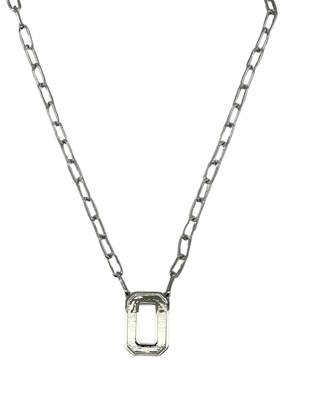 College Spirit Paperclip "O" Necklace