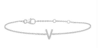 Initial Diamond Bracelet