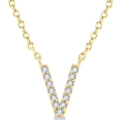 Initial Diamond Pendant