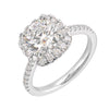 14Kt White Semi Mount 1/2Ctw For 1 1/2Ctw Round Center