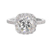 14Kt White Semi Mount 1/2Ctw For 1 1/2Ctw Round Center
