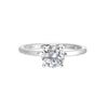 14Kt White Semi Mount 1/20Ctw For 1Ctw Round Center