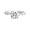 14Kt White Semi Mount 3/4Ctw For 2Ctw Round Center