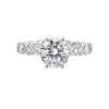 14Kt White Semi Mount 7/8Ctw For 2Ctw Round Center