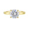14Kt Yellow Semi Mount 1/15Ctw For 2Ctw Round Center