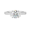 14Kt White Semi Mount 1/3Ctw For 1 1/2Ctw Round Center