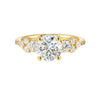 14Kt Yellow Semi Mount 1/2Ctw For 1 1/2Ctw Round Center