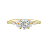 14Kt Yellow Semi Mount 1/5Ctw For 1Ctw Round Center