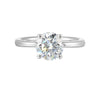 14Kt White Semi Mount For 2Ctw Round Center
