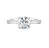 14Kt White Semi Mount For 1 1/2Ctw Round Center