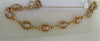 14k Yellow Gold Orange-Cameo Bracelet w/ Safety Chain