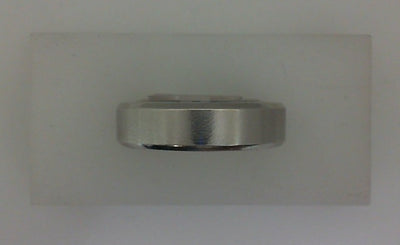 14k White Gold Men's Wedding Band