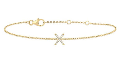 Initial Diamond Bracelet