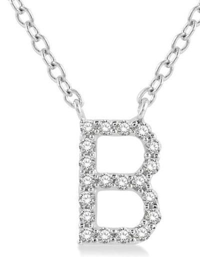 Initial Diamond Pendant