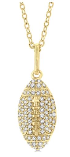 Petite Diamond Football Fashion Pendant