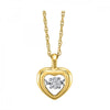 10K Gold Rhythm of Love Diamond pendant