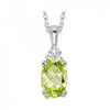 10KT White Gold Birthstone Pendant