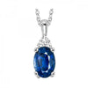 10KT White Gold Birthstone Pendant