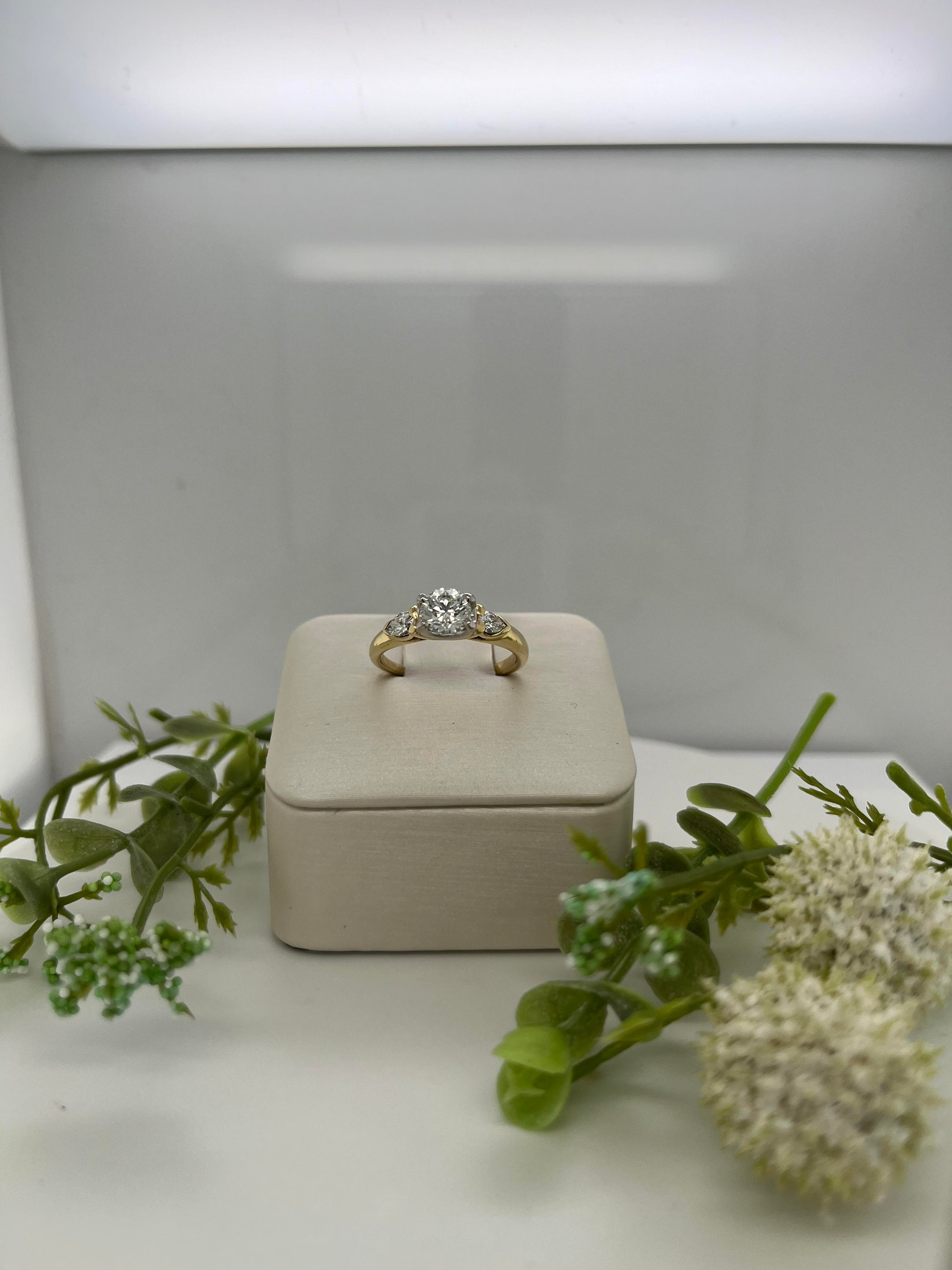 Diamond Yellow Gold Engagement Ring