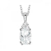 10KT White Gold Birthstone Pendant