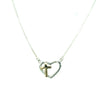 Have Faith Sterling Silver & Yellow Gold Heart Cross Pendant
