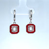 College Spirit "O" Hoop Dangle Earrings