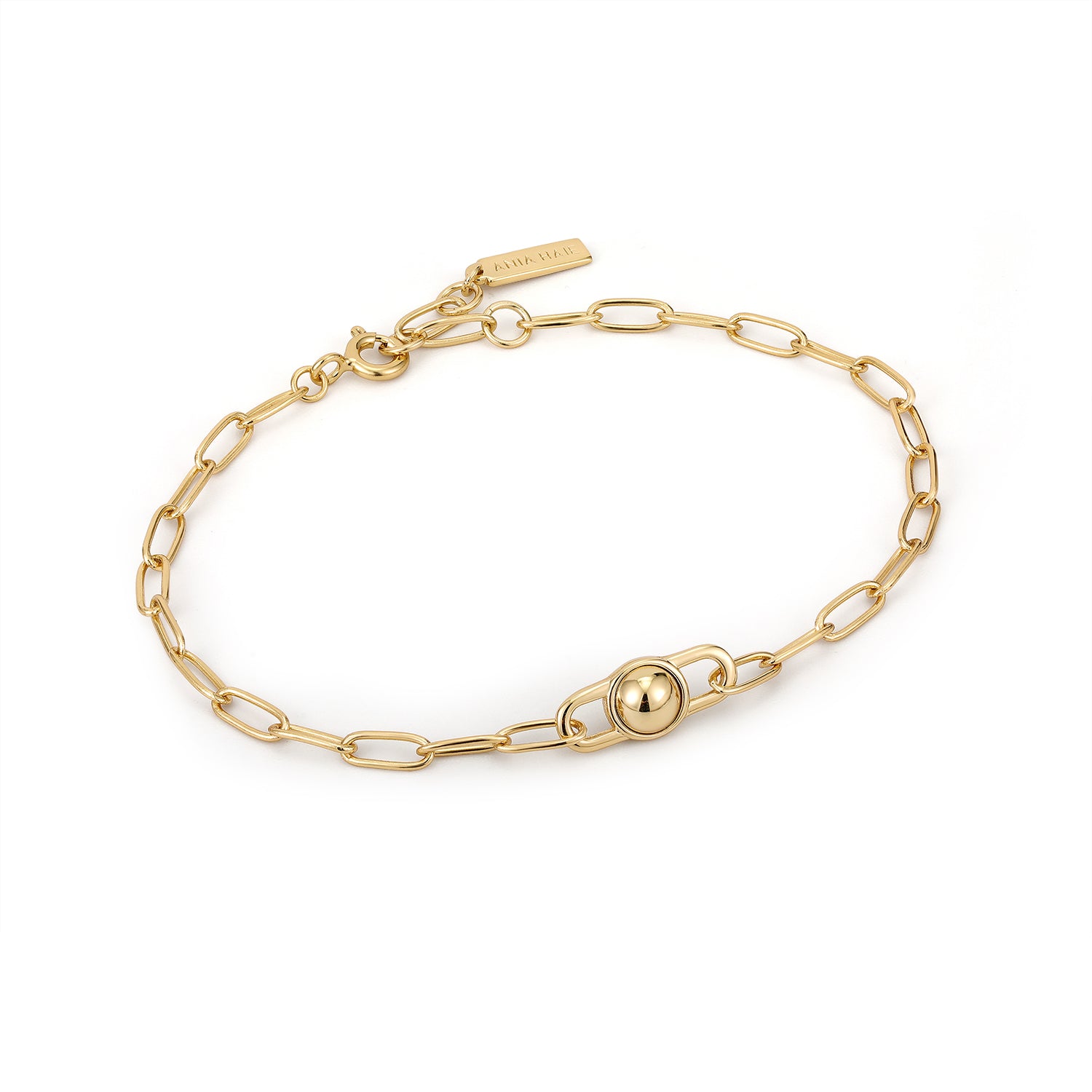 Matte Gold Chunky Oval Chain with Snap Clasp Double Wrap Bracelet – Loni  Paul Jewelry