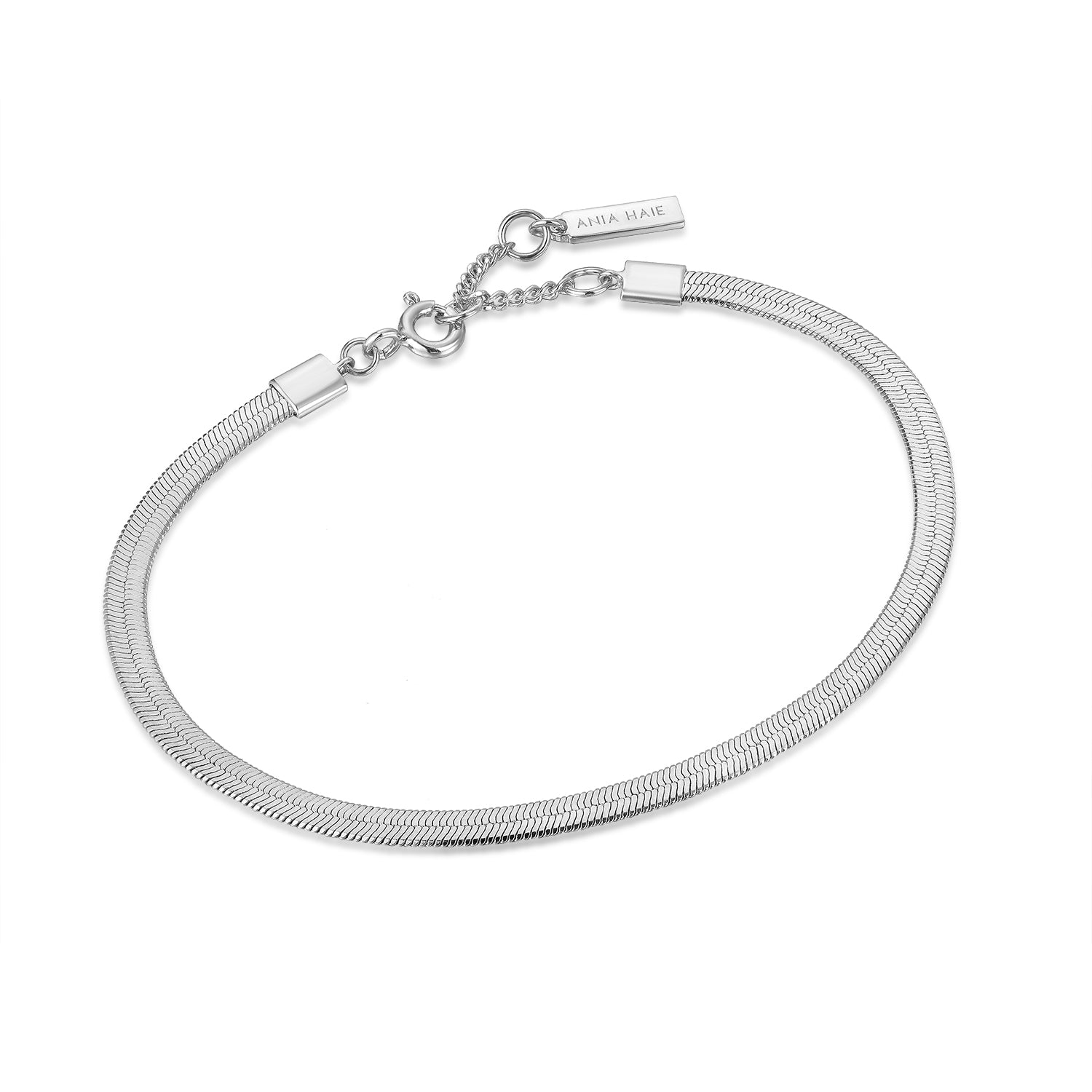 Ecoated Sterling Silver Flat Snake Chain Bracelet | SEOL + GOLD | Wolf &  Badger