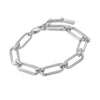 Silver Cable Connect Chunky Chain Bracelet