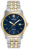 Men's Two Tone Citizen Watch with Blue Face