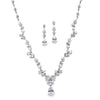 CZ Vine Necklace and Earring Set