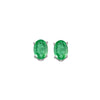 14KT WHITE GOLD EMERALD (7/8 CTW) EARRING