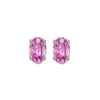 14KT WHITE GOLD PINK SAPPHIRE (1 CTW) EARRING