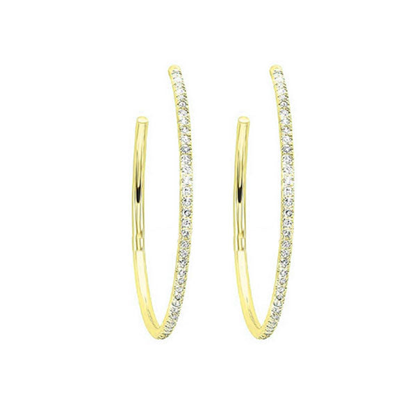 14KT YELLOW GOLD DIAMOND (1/10 CTW) EARRING