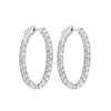 14Kt White Gold Diamond (1Ctw) Earring