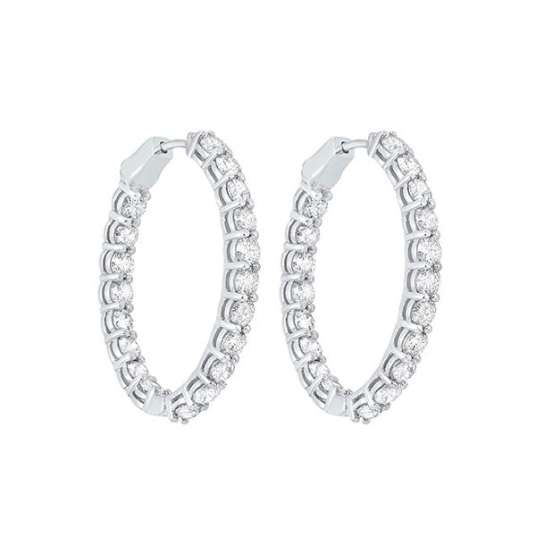 14KT WHITE GOLD DIAMOND (7CTW) EARRING