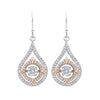 SILVER CUBIC ZIRCONIA EARRING