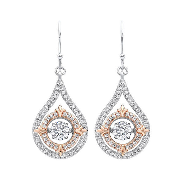 SILVER CUBIC ZIRCONIA EARRING