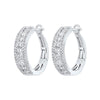14KT WHITE GOLD DIAMOND (1CTW) EARRING