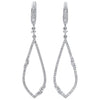 Open Teardrop Diamond Earrings in 14K White Gold (1/2 ct. tw.)
