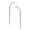 Linear Diamond Drop Earrings in 10K White Gold (1/2 ct. tw.)