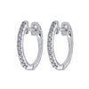 10Kt White Gold Diamond (1/10 Ctw) Earring